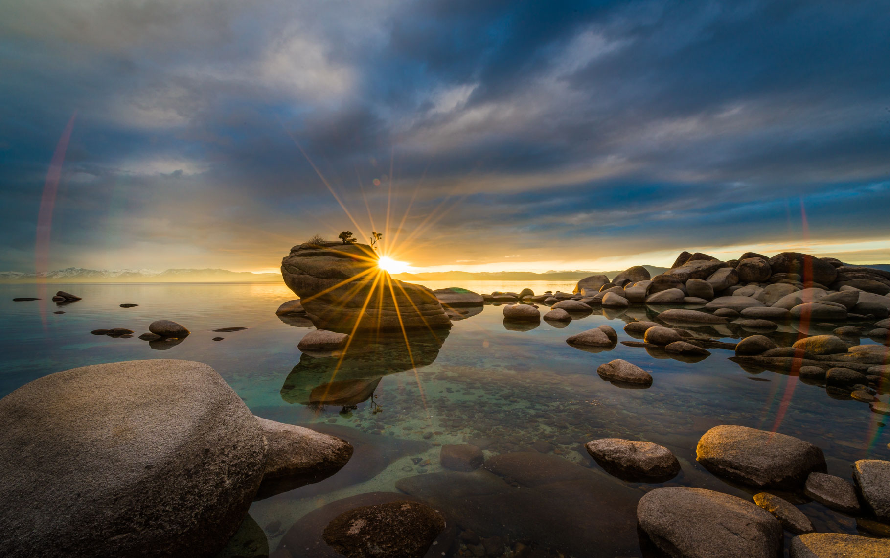 Bonsai Rock at Sunset in Lake Tahoe Nevada | Miami Based Commercial ...